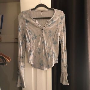 Free people Tie dye Henley